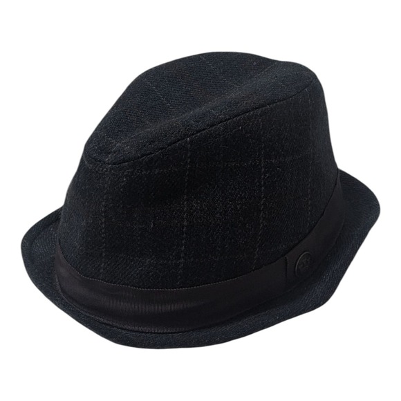 Goorin Bros. Plaid Fedora Hat Classic Style Ribbon Accent Small‎ 100-2613 - Picture 1 of 7